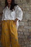 Hush Pillow Cotton Spot On Classic Barrel Pant Mustard